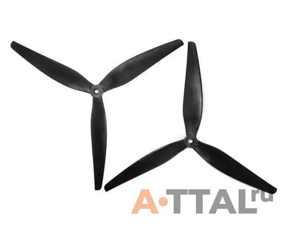 Пропеллер HQProp 13x12x3V2 X-Class Prop (1CCW+1CW) Glass Fiber Reinforced Nylon (Black) фото 1