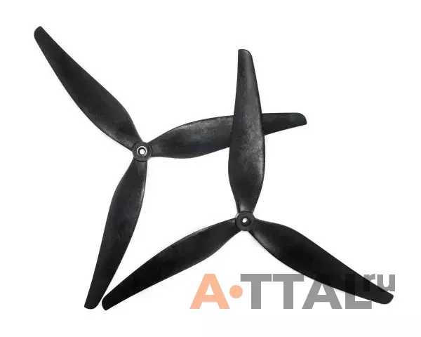Пропеллер HQProp 12x7.5x3 MacroQuad Prop (1CCW+1CW) Glass Fiber Reinforced Nylon (Black) фото 1