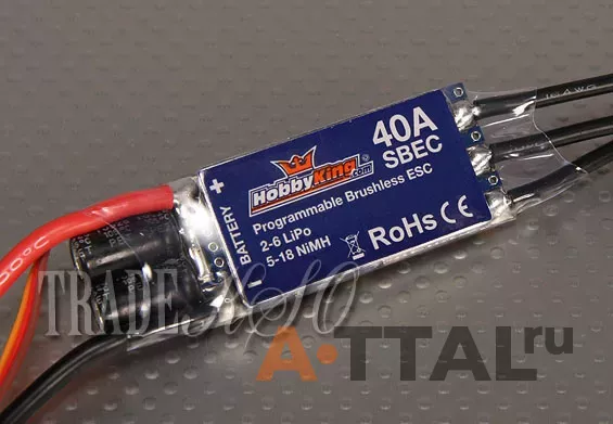Регулятор хода 40A Brushless Speed Controller (HOz40A) фото 1