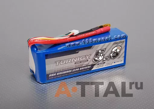 Аккумулятор 14.8V 5800mAh 4S 25C Lipo Pack (Turnigy, HO5800.4S.25) фото 1