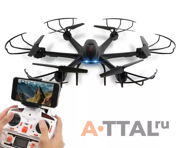 Гексакоптер MJX X600 с FPV камерой черный RTF фото 1