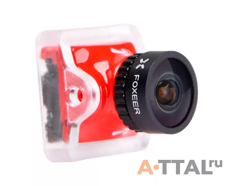 Камера FPV Foxeer Nano Predator 5 Racing 4ms Latency Super WDR (Pad Red) фото 2