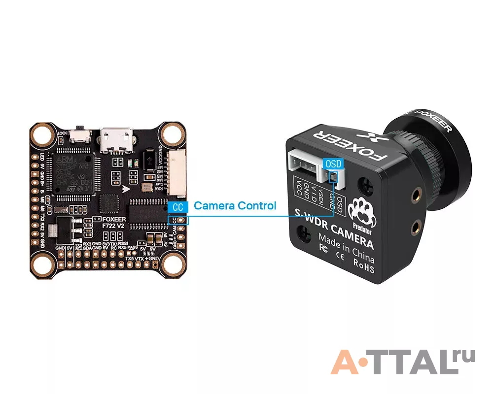Камера FPV Foxeer Mini Predator 5 Racing 4ms Latency Super WDR (1.8mm) фото 2
