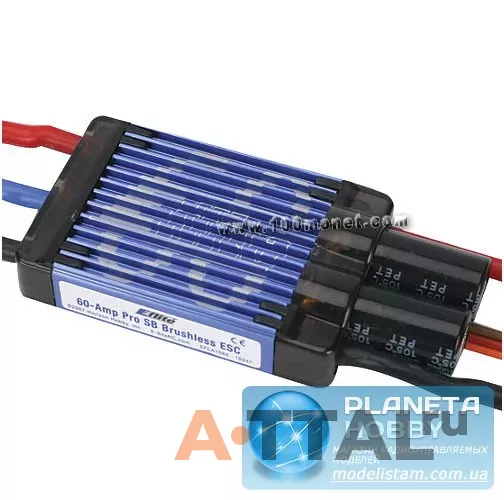 Регулятор хода  60A Pro Switch-Mode BEC Brushless (E-flite, EFLA1060) фото 1