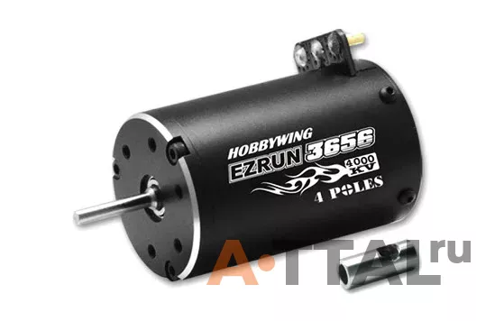 Бесколлекторный 4-полюсный двигатель HobbyWing EZRUN-3656 4000Kv для автомоделей (HW90110010) фото 1