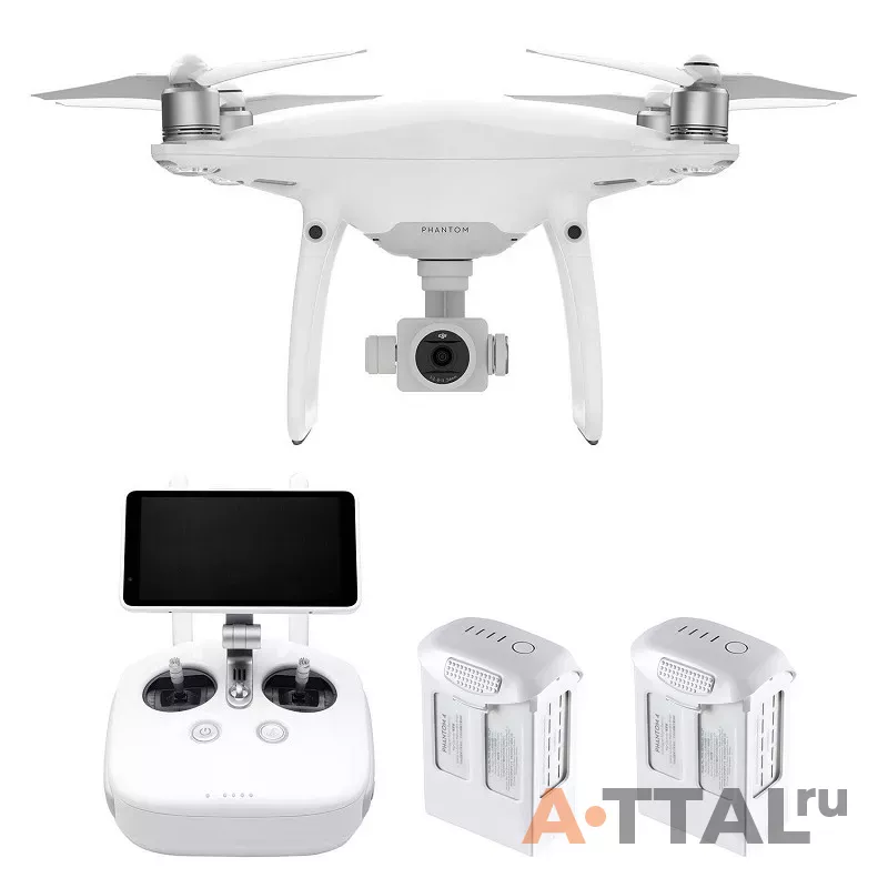 Квадрокоптер DJI Phantom 4 Pro Plus V2.0 с 3мя аккумуляторами фото 1