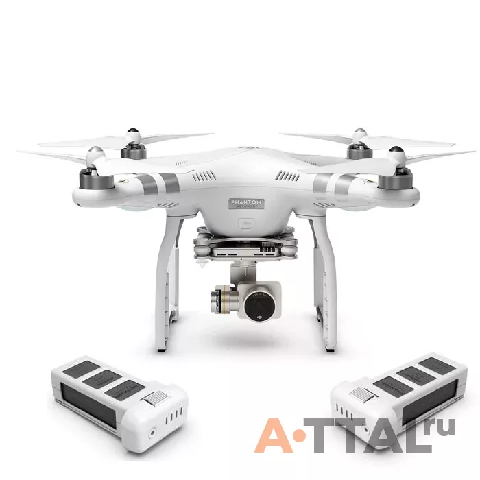 Квадрокоптер DJI Phantom 3 Advanced с 3х-осевым подвесом, HD камерой и доп. аккумулятором фото 1