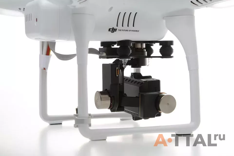 Квадрокоптер DJI Phantom 2 с подвесом H4-3D, две батареи, дисплей 7", кейс, видеосигнал до 10км, управление до 8км фото 2