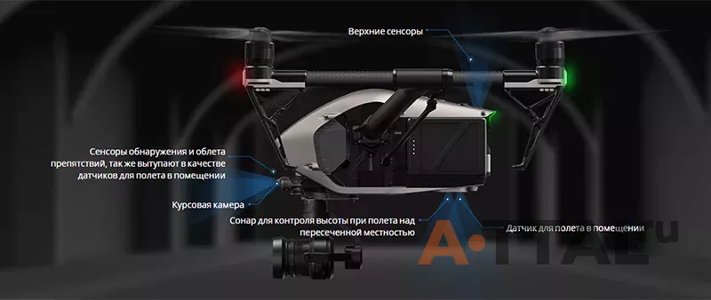 Квадрокоптер DJI Inspire 2 Professional Combo (Apple ProRes) фото 4