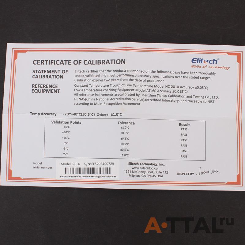 Регистратор температуры воздуха Elitech RC-4 фото 4