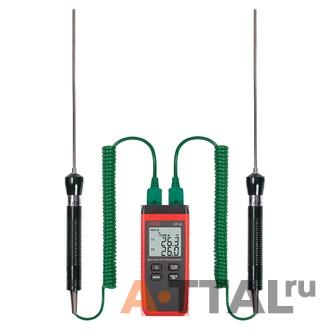 RGK CT-12. Термометр с зондом температуры воздуха TR-10A и погружным зондом температуры TR-10W. фото