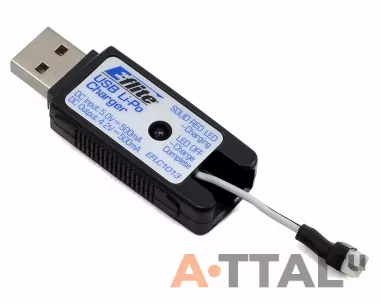 Зарядное устройство E-flite Li-Po 1S для Nano QX2 FPV (USB) фото