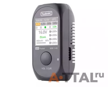 Зарядное устройство ToolkitRC M4 Pocket 80W USB-C In/Out фото