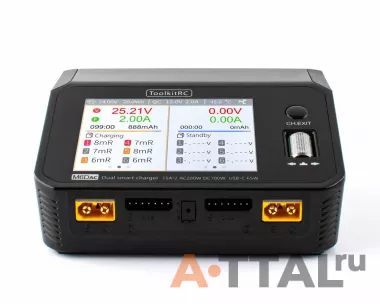 Зарядное устройство ToolkitRC M6DAC AC 200W / DC 350W x2 фото