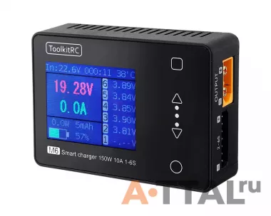 Зарядное устройство ToolkitRC M6 V2 150W DC фото
