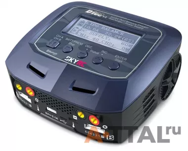 Зарядное устройство SkyRC D100 V2 20A/200W с/БП двухпортовое Voice Guide фото