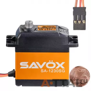 Цифровой сервопривод Savox 30-36кг/см 4,8-6В 0,16сек 79г (SA-1230SG) фото