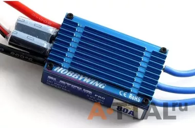 Бесколлекторный регулятор хода HobbyWing Platinum Pro 80A для авиамоделей (HW80030040) фото