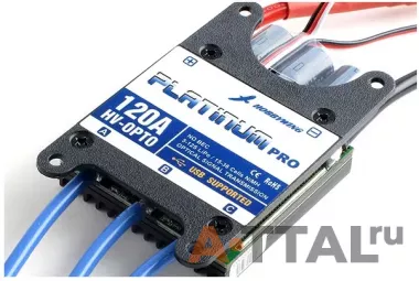 Бесколлекторный регулятор хода HobbyWing Platinum Pro 120A-HV для авиамоделей (HW80030060) фото