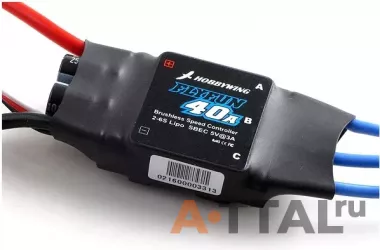 Бесколлекторный регулятор хода HobbyWing Flyfun-40A для авиамоделей (HW80020620) фото