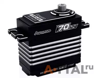 Сервопривод Power-HD T70-12V 83г / 75кг / 0.10сек (HV Brushless Digital) фото