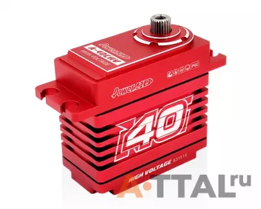 Сервопривод Power-HD A-40 CHV 80г / 40кг / 0.10сек (Coreless HV Digital) фото
