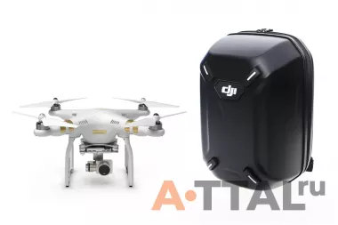 Квадрокоптер DJI Phantom 3 Professional 4K + рюкзак DJI Hardshell Backpack фото