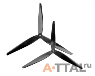 Пропеллер HQProp 13x9x3V2 X-Class Prop (1CCW+1CW) Glass Fiber Reinforced Nylon (Black) фото
