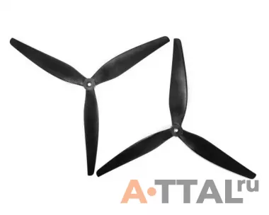 Пропеллер HQProp 13x12x3V2 X-Class Prop (1CCW+1CW) Glass Fiber Reinforced Nylon (Black) фото