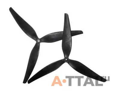 Пропеллер HQProp 12x7.5x3 MacroQuad Prop (1CCW+1CW) Glass Fiber Reinforced Nylon (Black) фото
