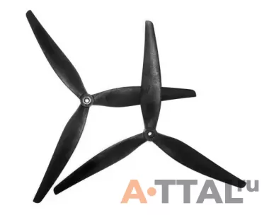 Пропеллер HQProp 11x7.5x3 MacroQuad Prop (1CCW+1CW) Glass Fiber Reinforced Nylon (Black) фото