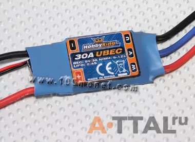 Регулятор хода 30A ESC 3A UBEC (Hobby, HOF-30A) фото