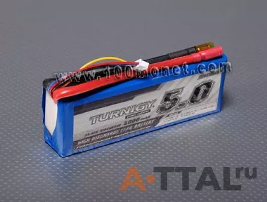 Аккумулятор 11.1V 5000mAh 3S 35C Lipo Pack (Turnigy, HO5000.3S.35) фото