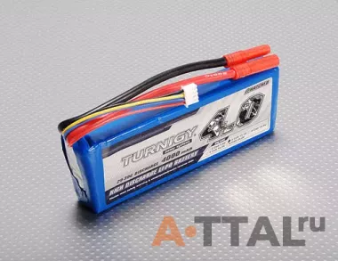 Аккумулятор 11.1V 4000mAh 3S 20C Lipo Pack (Turnigy, HO4000.3S.20) фото