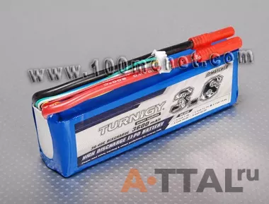 Аккумулятор 14.8V 3600mAh 4S 30C Lipo Pack (Turnigy, HO3600.4S.30) фото