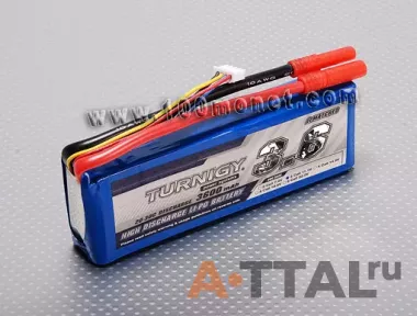 Аккумулятор 11.1V 3600mAh 3S 20C Lipo Pack (Turnigy, HO3600.3S.20) фото