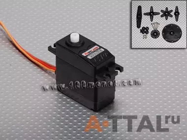 Cервопривод 4.4kg / .12sec / 43g Standard Servo (HO3001HB) фото