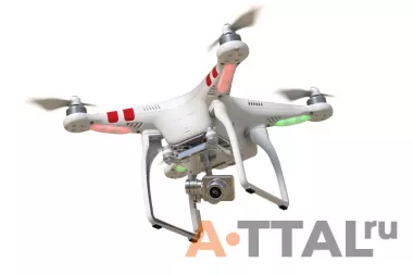 Квадрокоптер DJI Phantom 2 Vision+ с подвесом и камерой 14Мп, две батареи, рюкзак, видеосигнал до 700м, управление до 1км фото