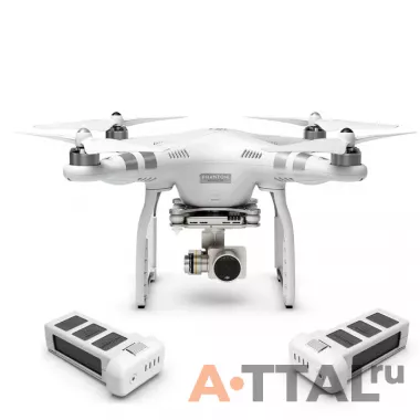 Квадрокоптер DJI Phantom 3 Advanced с 3х-осевым подвесом, HD камерой и доп. аккумулятором фото