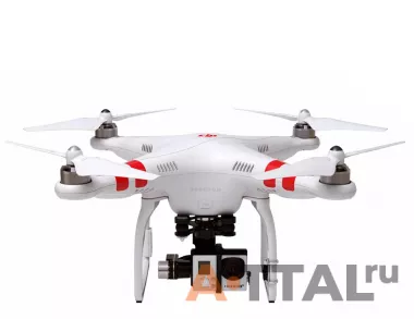 Квадрокоптер DJI Phantom 2 с H3-3D, х2 батареи, дисплей 7", кейс, видеосигнал до 10км, управление до 8км фото