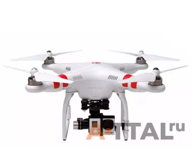 Квадрокоптер DJI Phantom 2 с подвесом H3-3D, дисплей 7", рюкзак, видеосигнал до 3км, управление до 1,5км фото