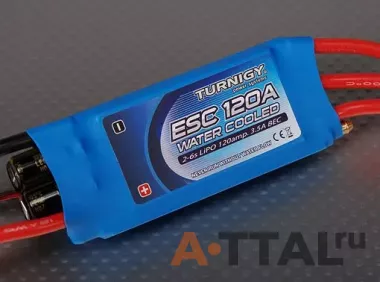 Регулятор хода 120A Turnigy AquaStar Water Cooled (AQS120A) фото