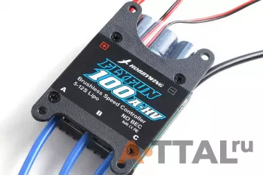 Бесколлекторный регулятор хода HobbyWing FLYFUN 100A HV OPTO для авиамоделей фото
