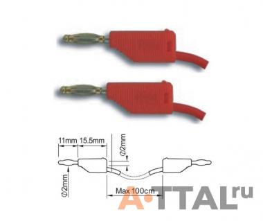 PTL902-1 составные измерительные провода 2 мм Male-Male фото