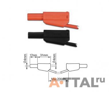 PTL908-2 измерительные провода 4 мм с двойной изоляцией фото 1