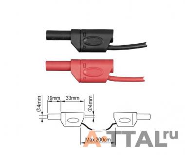 PTL908-6 измерительные провода 4 мм с двойной изоляцией фото