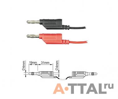 PTL908-9 измерительные провода 4 мм Male-Male фото