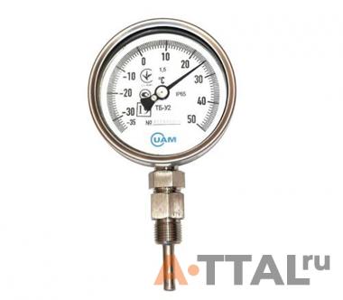 Термометр биметаллический ТБ-У2, 150 мм фото