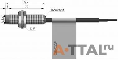 Индуктивный датчик  ВБИ-М08-32У-2111-С фото 4