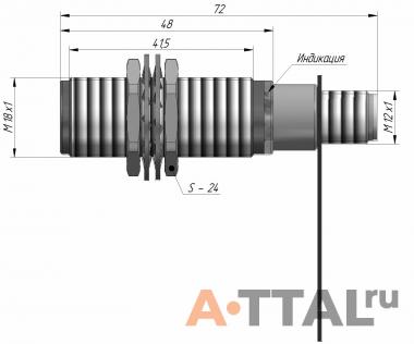 Индуктивный датчик  ВБИ-МА18-46Р-1113-С фото 4